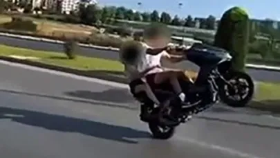 Karayolunda tek teker şov pahalı maloldu